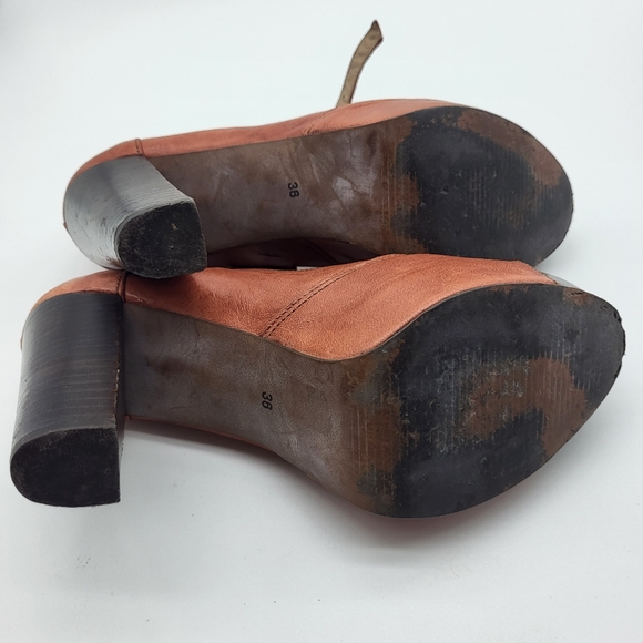 La Fee Maraboutee brown peep toe t-strap platform high heel Size 36 - Picture 13 of 14